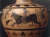 A vase on which Europa is depicted