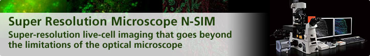 Super Resolution Microscope N-SIM—Super-resolution live-cell imaging that goes beyond the limitations of the optical microscope
